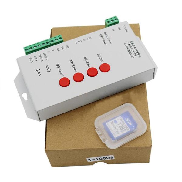 LED Pixel Controller T-1000s K-1000c K-8000c SD Card Programmable Ws2811 Ws2812b Ws2815 Sk6812 RGB LED Strip Pixel Contr