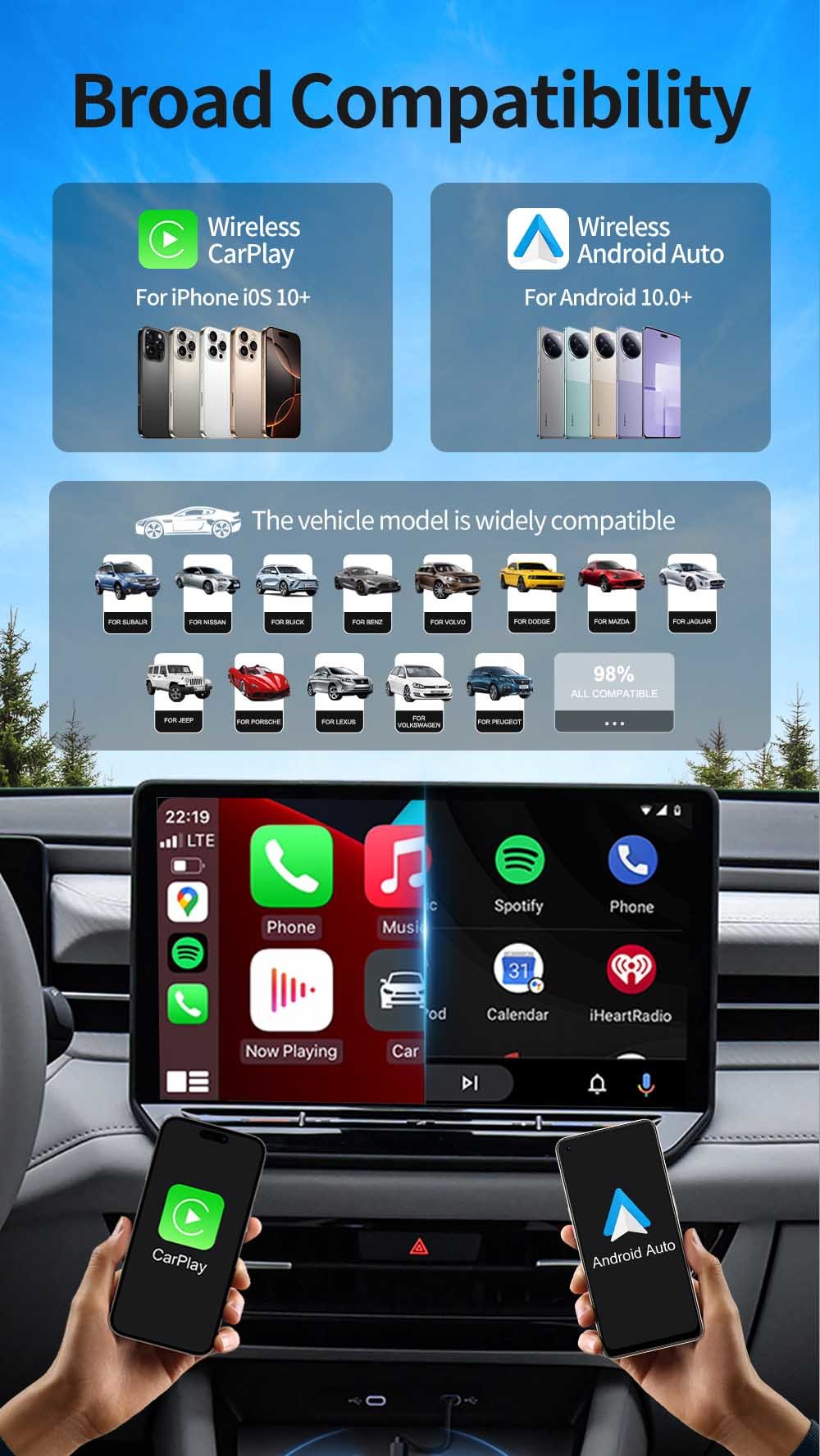 Smart Touch AI Box Android 16 CarPlay  Adapter Snapdragon SDM 6115 For Toyota Corolla