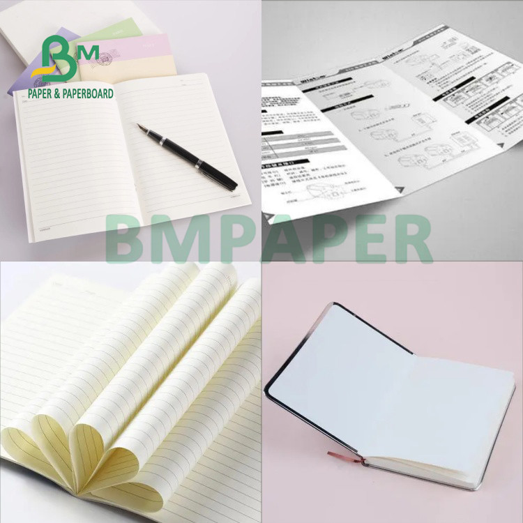 50gsm 53gsm 6gsm Small flexibility Uncoated Text Paper for NoteBook 50 гсм 53 гсм 6 гсм Небольшая гибкость Непокрытая бумага для ноутбуков
