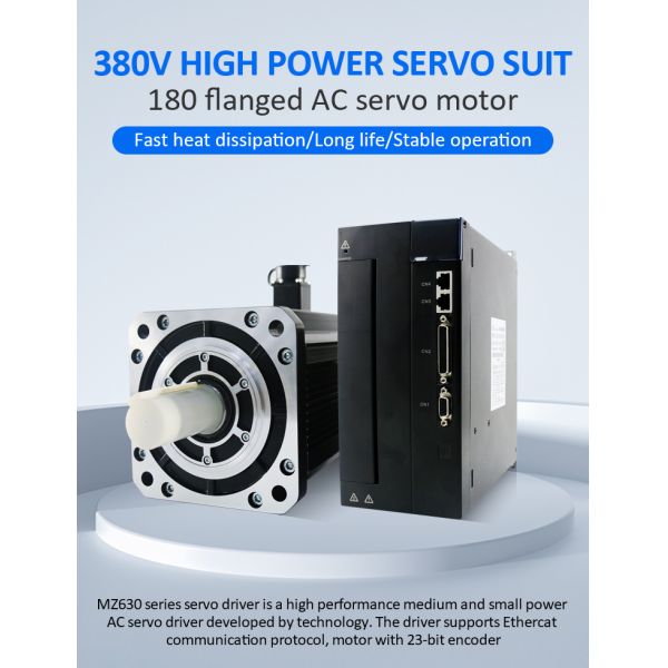 Lichuan AC Servo Motor Drivers Kit HIGH POWER 19N.m 3.0KW 3000W AC220V 7.5A 1500/2000RPM IP65