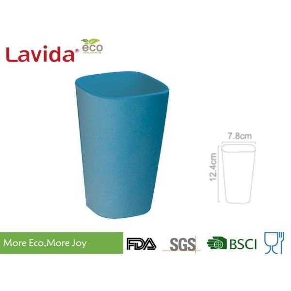 Camping Natural Bamboo Fiber Cup , Matt Finish Bamboo Fibre Eco Cup For Picnic / BBQ