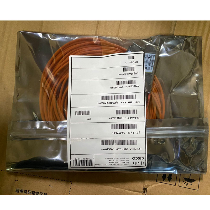 Оптический кабель силового кабеля 100GBASE QSFP QSFP-100G-AOC10M 10m Cisco активный