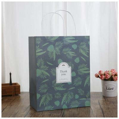 Encomenda personalizada Luxury Kraft Paper Handle Craft Shopping Carrier Paper Bag para remessa de presente