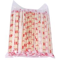 enveloppe de papier de 5.0mm autour de place ronde hygiénique en plastique de baguettes en bambou