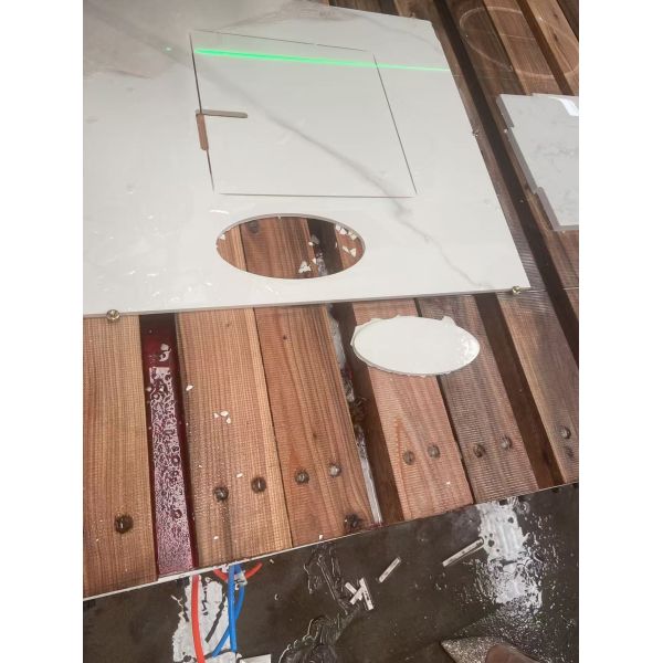 HOT 4+3 STONE CNC CUTTING MACHINE 15KW+7.5KW 3200*2000MM STONE MACHINERY TABLE 85 DEGREE CHAMFER 45 DEGREE CUT SHAPE SAVE MONEY REDUCE COST CAMERA SUCTION SPINDLE OPEN HOLE CUSTOM LOGO EXCELLENT