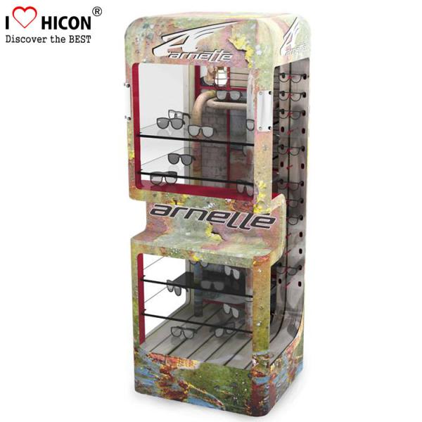 Retail Shop Sunglasses Display Case Countertop Acrylic Glasses Display With Lock / Key