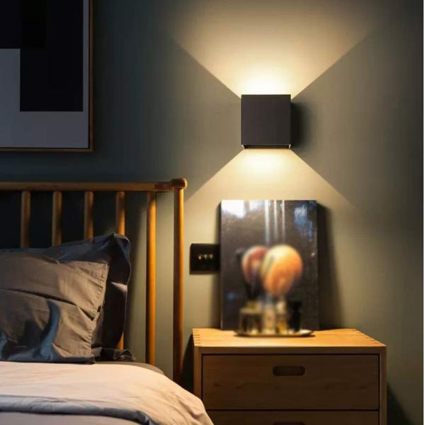 Свет стены черноты СИД привесной Downlight квадрата IP54 300LM крытый для коридора живущей комнаты