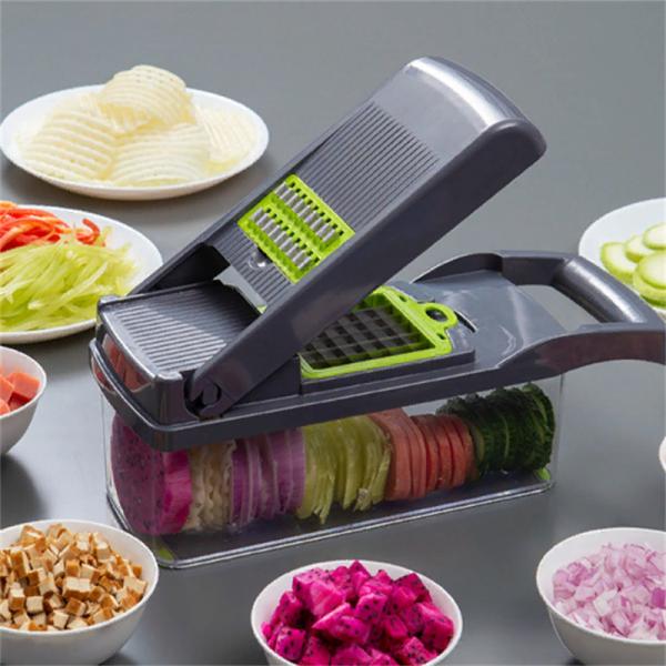 Custom Logo Handheld Vegetable Chopper Slicer Grater for Multifunctional Kitchen Prep
