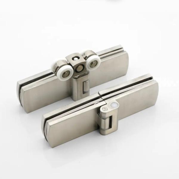 Satin/Polish Finish Folding Glass Sliding Door for Office Glass Partition Hardware