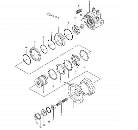 Swing Motor Reducer EX120-2 EX120-3 For Hitachi Mini Excavator 4334356 9111265 4241171 AP5S58 Rotary Device EX120-2M EX120K-3