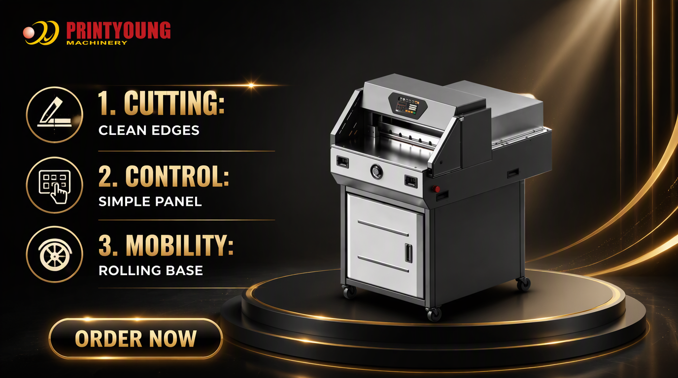 PRY-E500T Computerized PLC Core Automatic High-Speed Electric Paper Cutter Machine