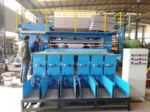 máquina automática da bandeja do ovo do papel de celulose do desperdício do baga