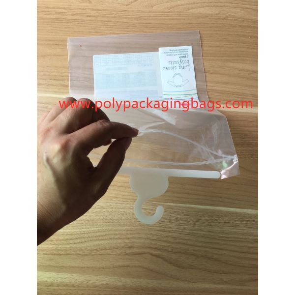 Best-selling wholesale resealable plastic bag with hanger / self-sealing plastic bag with hook