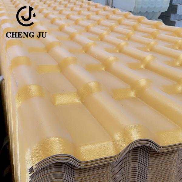 Tuiles de toit communes en bambou vitrées de terre cuite de PVC de tuile de