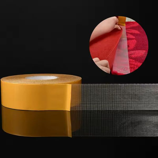 Hot Selling 2 Inch 10 Yard Heat-Resistant Self-Adhesive Carpet Binding Tape Double-Sided Removable Seam Tape