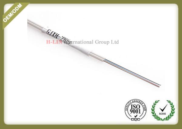 Bow - Type Fiber Drop Cable 2 Core Indoor For Telecommunications Industry