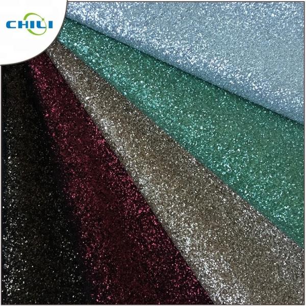 Non Woven Glitter Wall Fabric , Chunky Glitter Wallpaper Decorative Application
