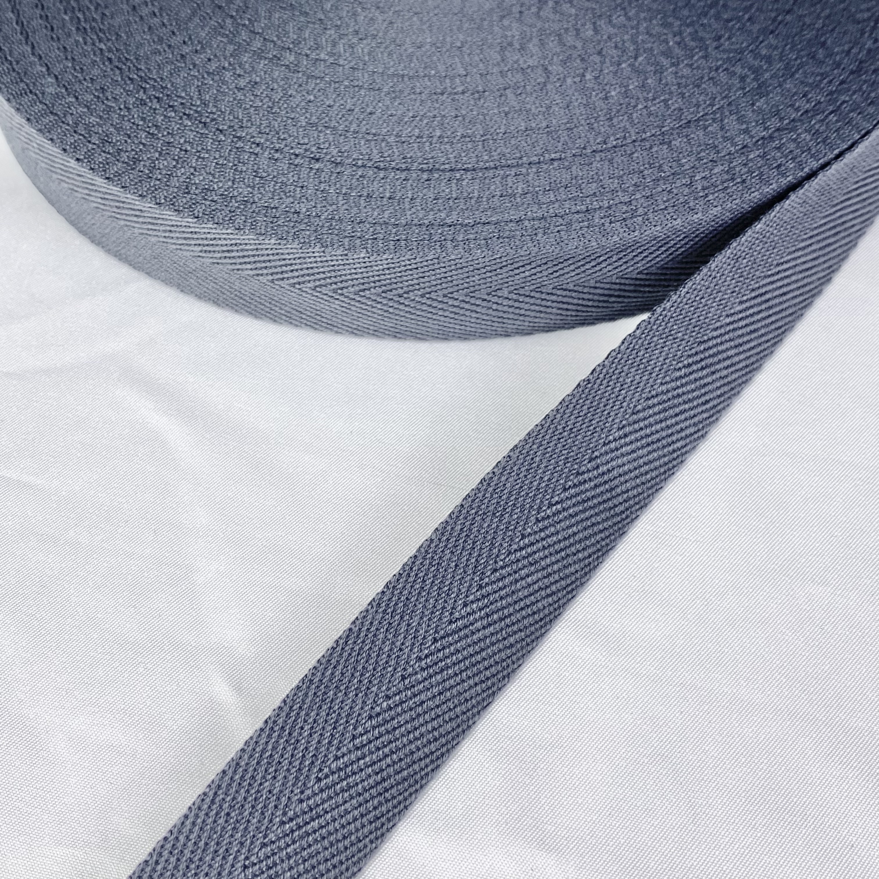 Herringbone polyester-cotton webbing Various colors Backpack strap Belt Handbag strap
