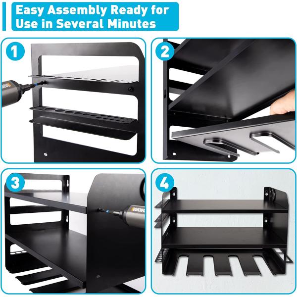 Электрическая буровая стойка для хранения Идеальный организатор для круглого пилового бурового кубика и многого другого