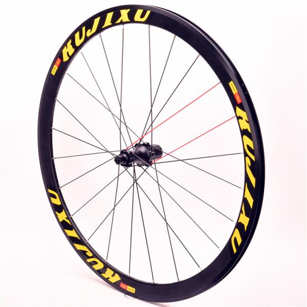 Lightweight V Brake Wheelset 38mm Rim Road Bike Wheelset Aluminum Alloy 24/24H Hub