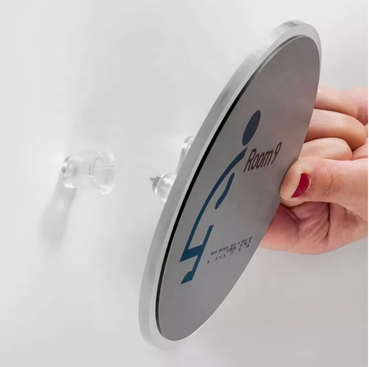 Clear Finish Invisible PC Plastic Nail Fasteners For Billboard Fixed Support Feet