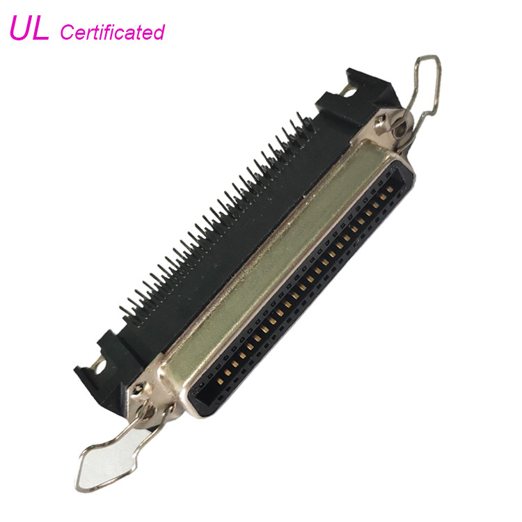 Разъем-розетка PCB 50 Pin Centronic прямоугольная с замком защелок и доски весны