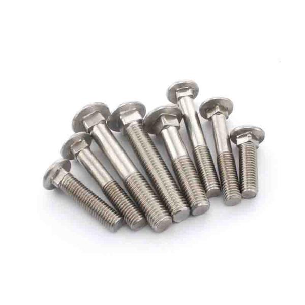 Plain / zinc plated Carriage Bolt Stainless Steel Hex Head Bolts For Industrial Use