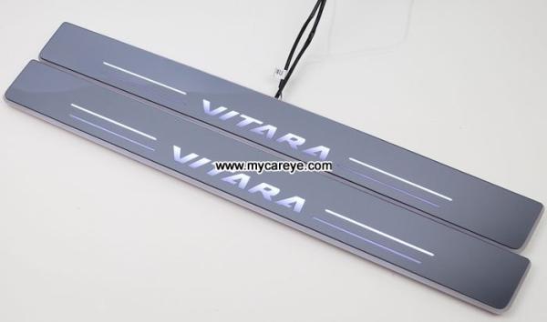 Suzuki Grand Vitara LED door sill plate light moving door scuff Pedal lights