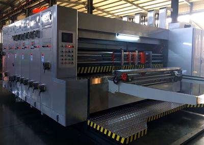 Lead Edge Feeder Carton Box Flexo Printer Slotter Die Cutter Machine Speed 120 Pcs / Min