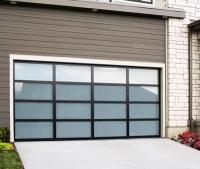 Puertas de garaje seccionales de vidrio de doble acristalamiento de aluminio