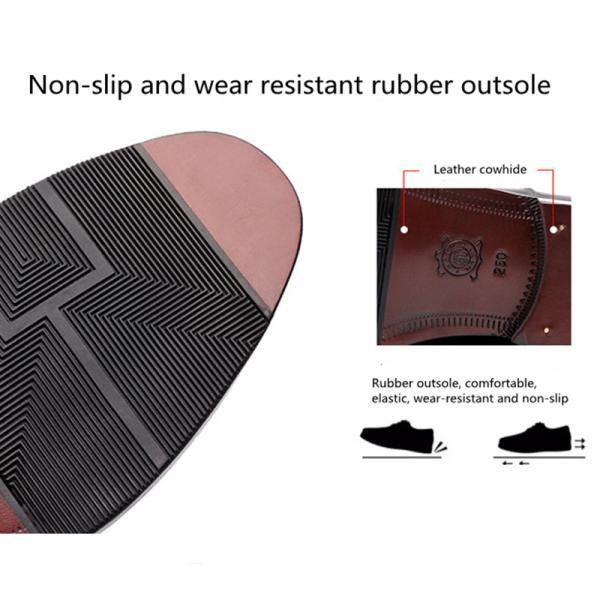 JH Calfskin Military Dress Shoes Abrasion Resistant Oxford