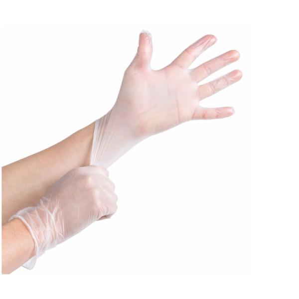 Clear Vinyl Non Sterile Gloves Latex Examination Industrial Unsterile
