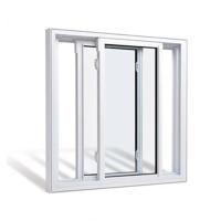 Double Glazed Aluminium 3 Tracks Sliding Windows With Stainless Steel Screen Netting