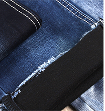 11.5 oz 55% Cotton 45% Polyester Black Black Denim Jeans Fabric