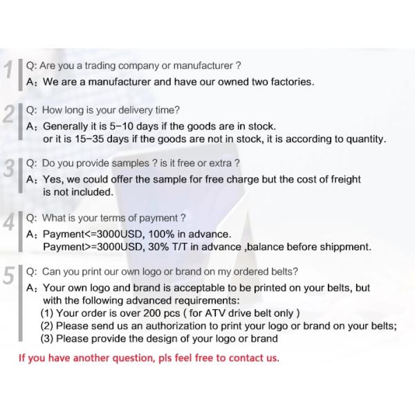 Conveyor Auto Fan Belt Agricultural Machinery Parts , Power Tiller Parts Rubber V-belt B-78