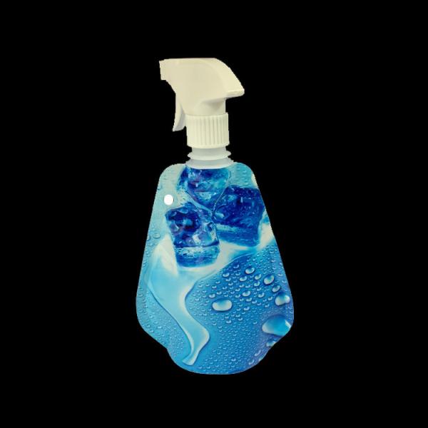 Plastic spray bottle pouch stand up pouch spray bag pouch folding water bottle