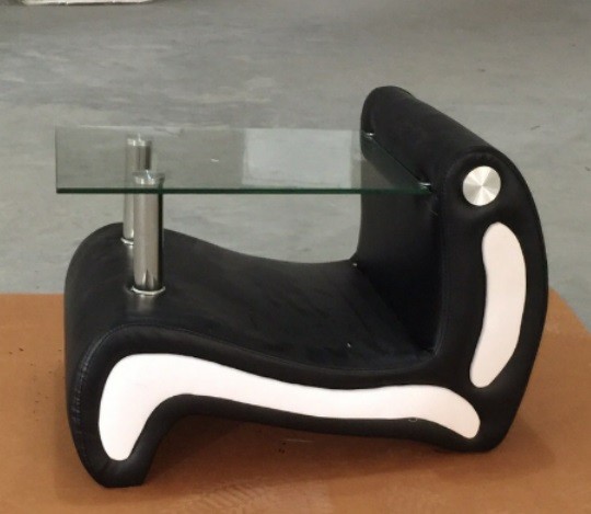 top seller nightstand with glass top #201