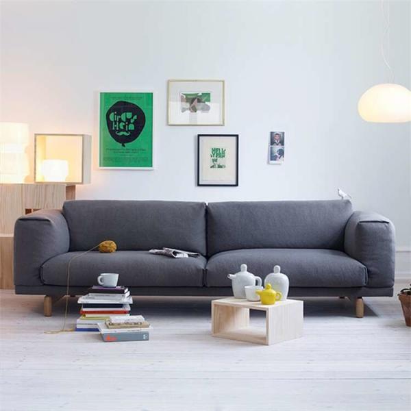 Apartamento Mobiliário Real Sofá De Couro De Alta Densidade Esponja Sofá Seccional Personalizado