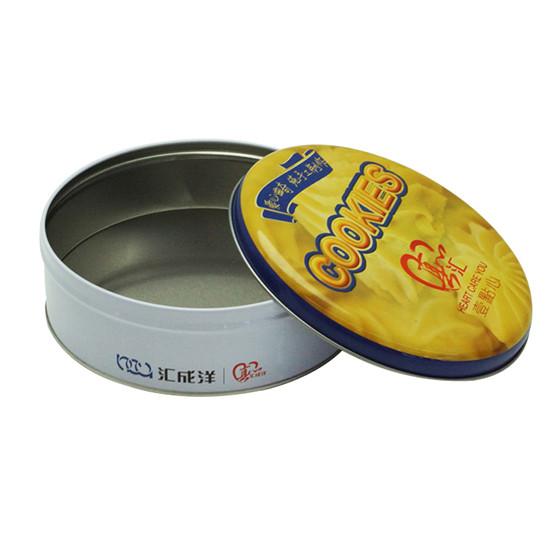 2024 Hot Sale Custom Bespoke Gift/Food/Chocolate Metal Packaging Case Round Biscuit Cookie Tin Can Box