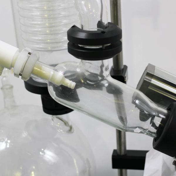 Vacuum 10l Rotary Evaporator , Solventvap Rotary Evaporator With Vertical Condenser