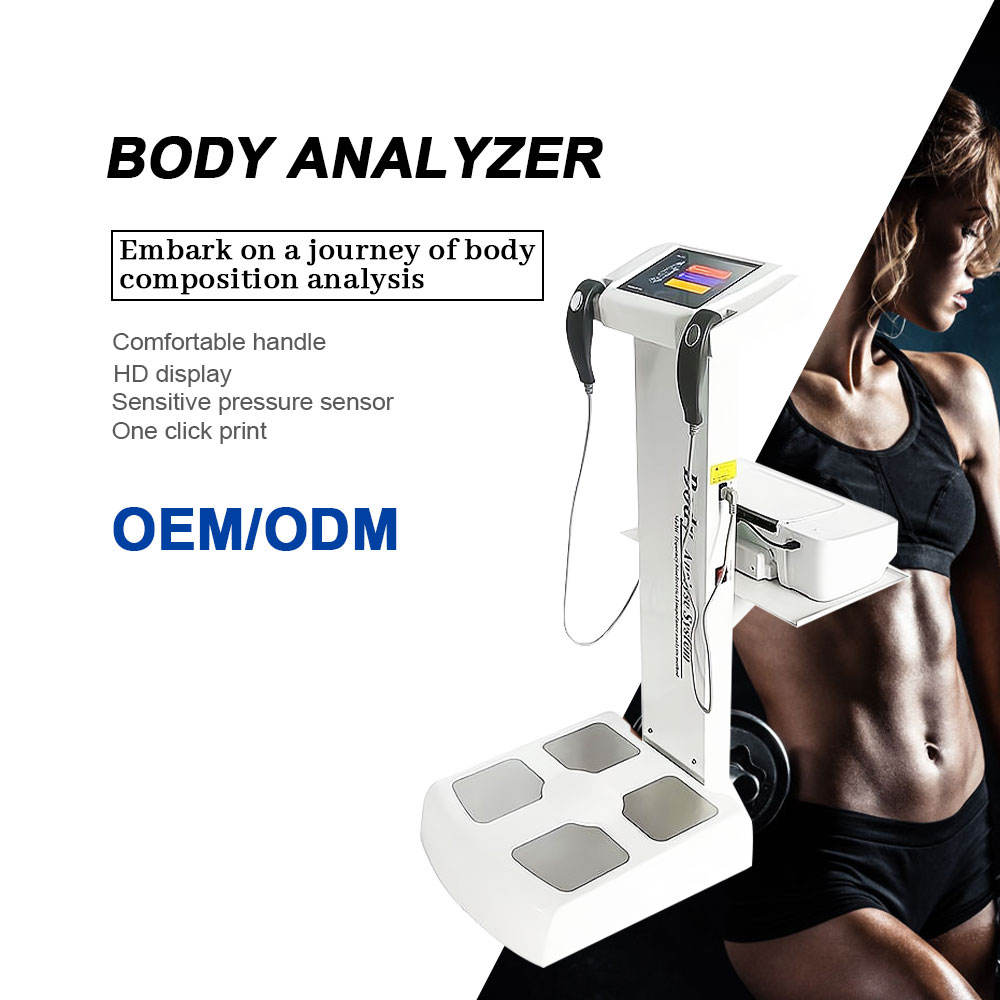 2 Handle 8 Point Contact 3D Body Scanner Measure Printer Include Body Composition Analyzer