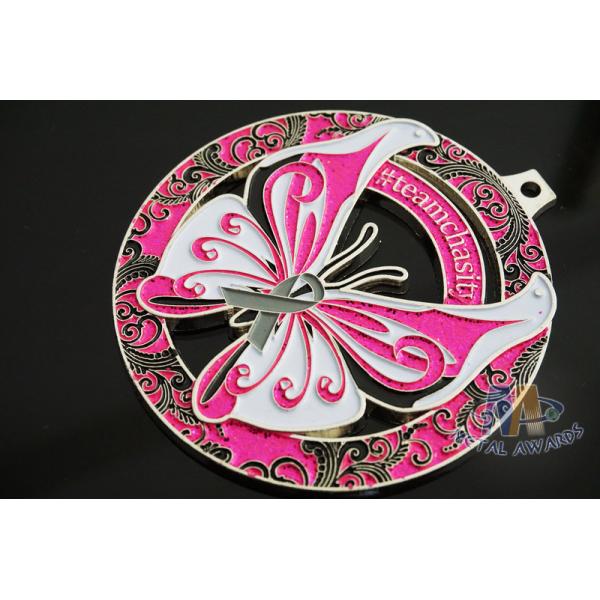 Sports Marathon Running School Metal Award Medals , Custom Design Zinc Alloy Or Iron Meterial