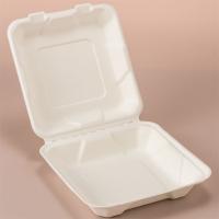 8 pouces Contenants alimentaires à coquille de mouche Compostable Boîte à nourriture à bagages