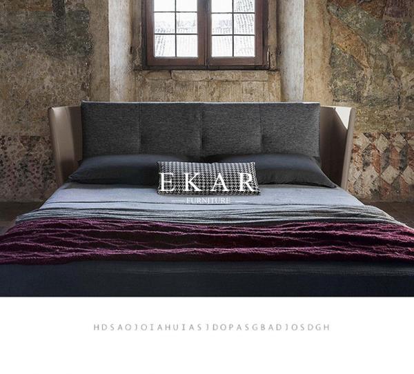 Ekar Bedroom Furniture Italian Fabric Modern King Size Bed