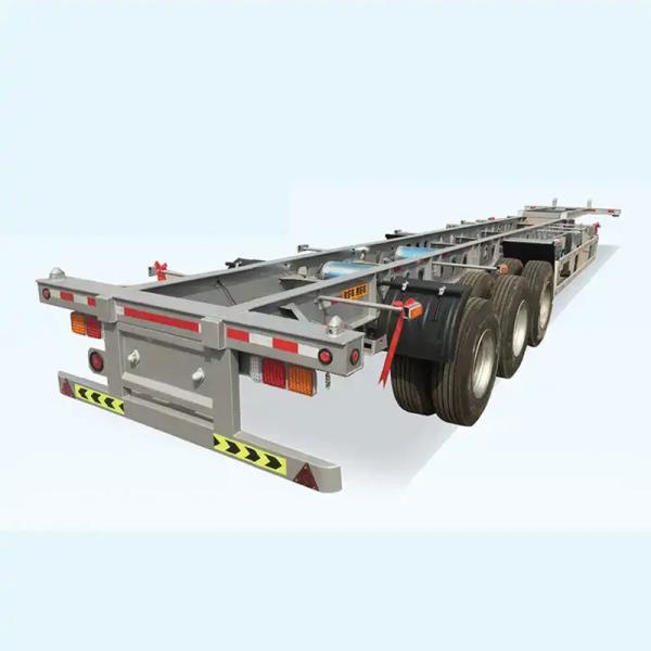 Durable Steel Dump Trailer Container Truck Tipper Tipping Dump Skeleton Semi Trailer