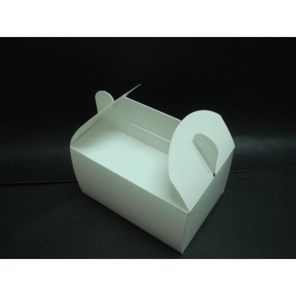 Caja de papel elegante que empaqueta para la torta que empaqueta, caja de torta plegable con la manija