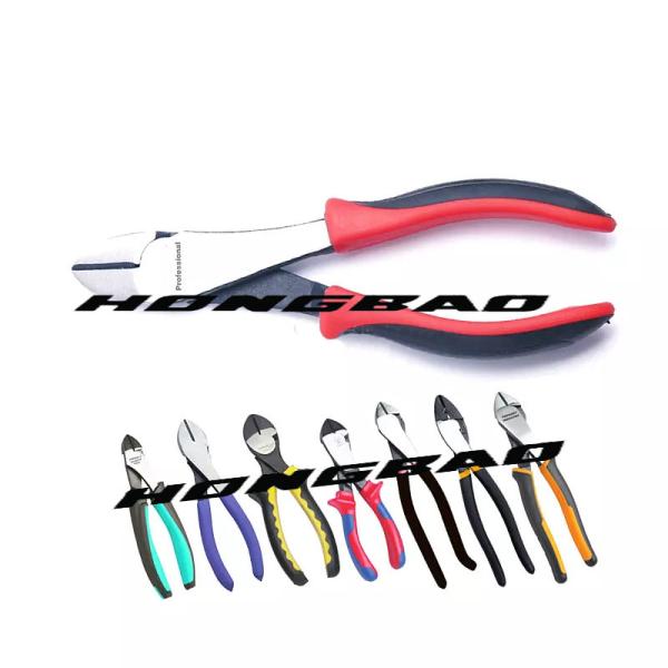 Long Handle Diagonal Cutter Pliers 5 10 11 Head Body Nose Side Cutting Pliers