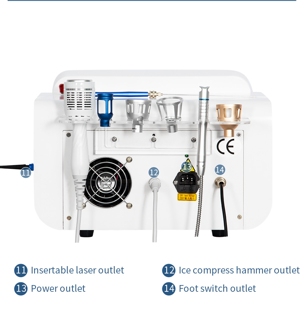 6 In1 980nm Fiber Laser 1470nm Dual Waves Laser Lipolysis Vascular Treatment Skin Rejuvenation Device Oem Odm Factory Supply