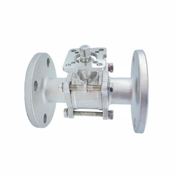 Personalização SS304/SS316 válvula de bola de flange de plataforma alta de três peças de aço inoxidável