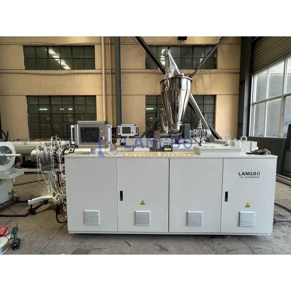 PVC Plastic Auto Condit Pipe Extrusion Making Machine With  OR SCHNIDER Contactor And 65/132 Screw Diameter